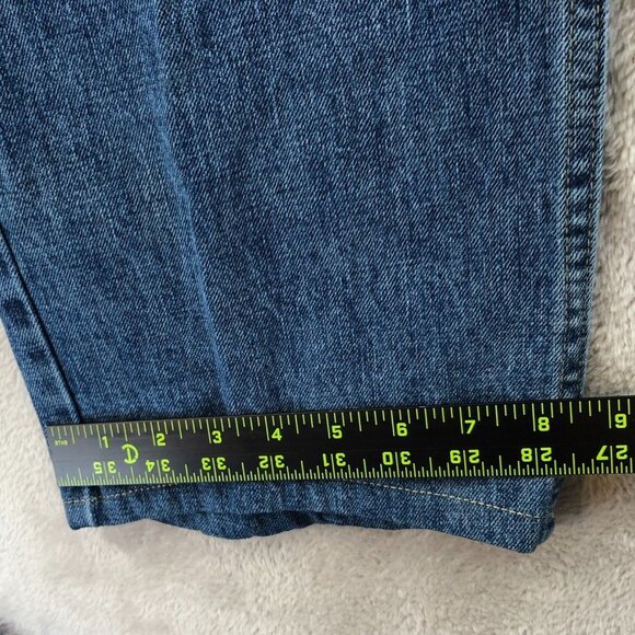 Wrangler Mens Work Jeans Size 38x30 Straight Leg Classic Relaxed Blue Denim - Picture 7 of 16